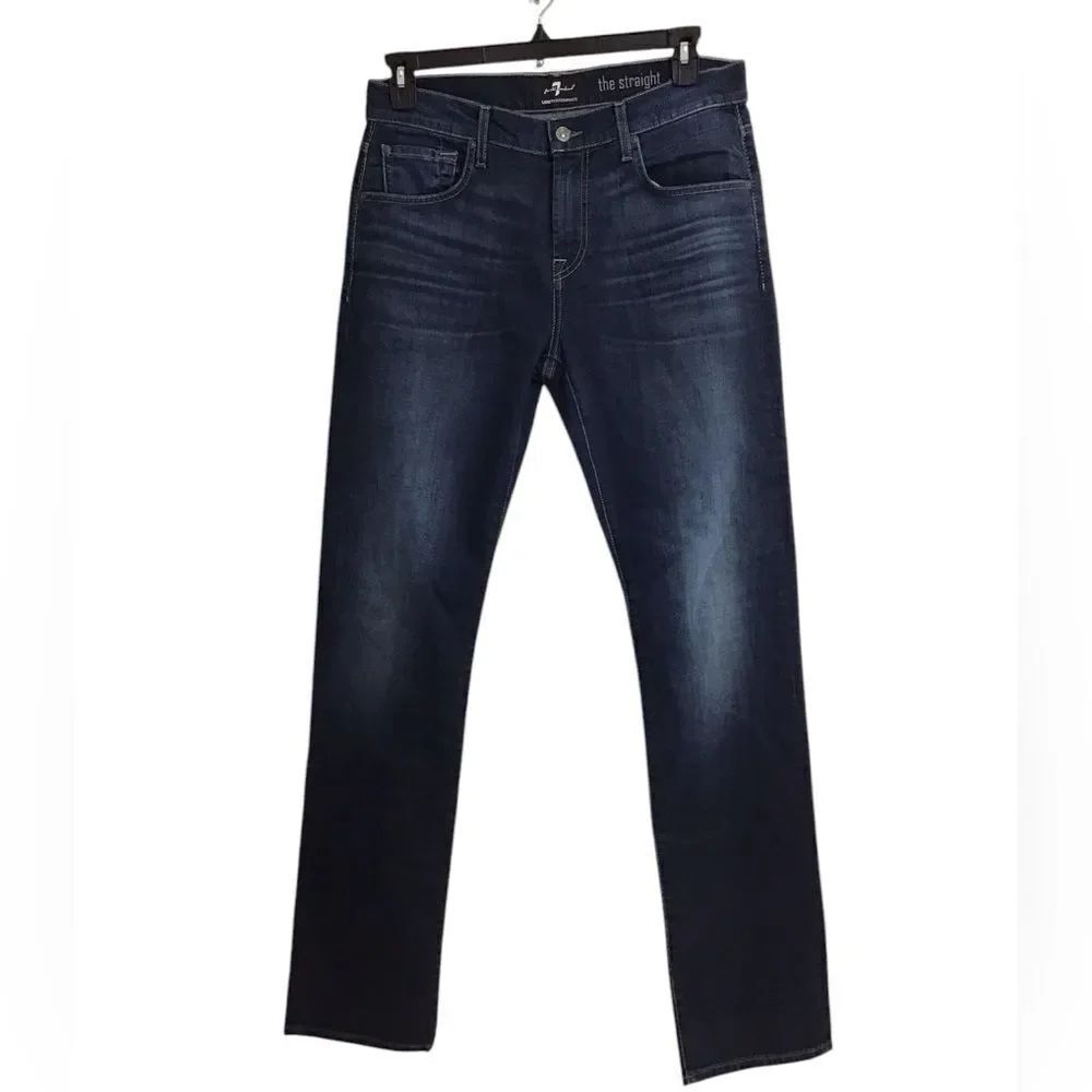 7 For Allmankind The Straight Denim Jeans Straight Leg New Size 32